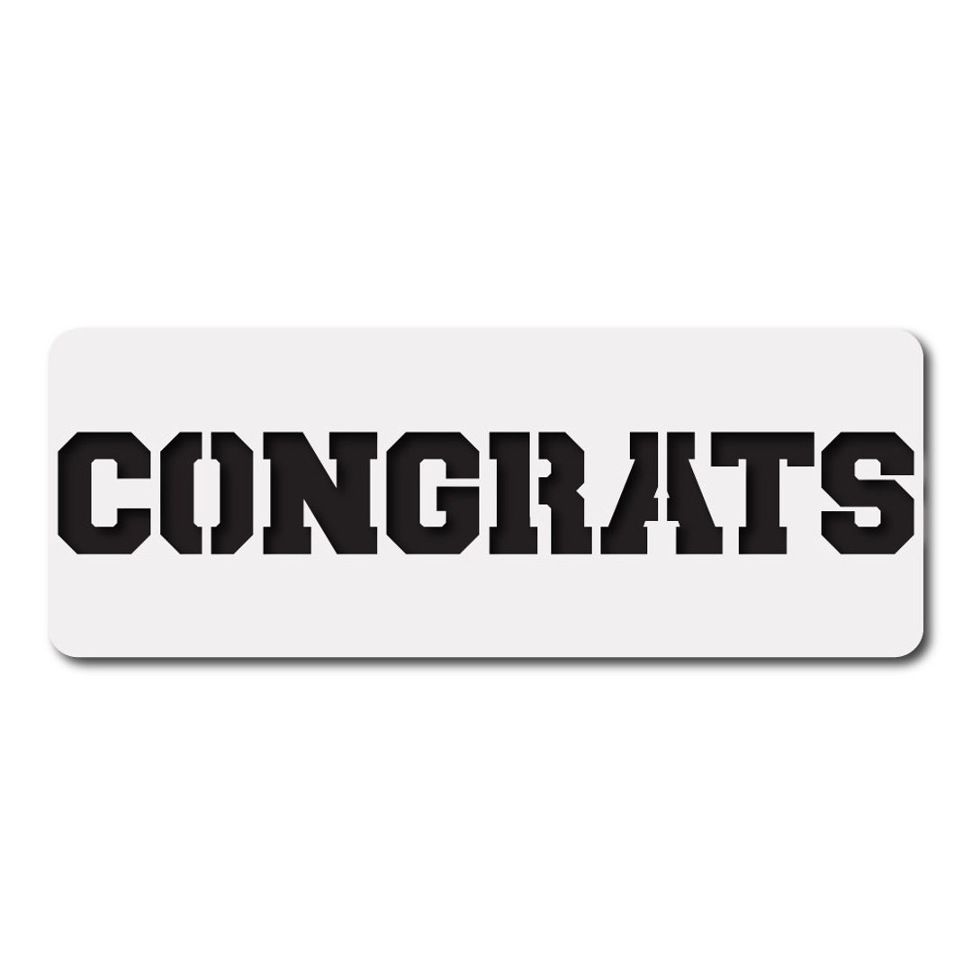 Graduation "congrats" Stencil - Etsy