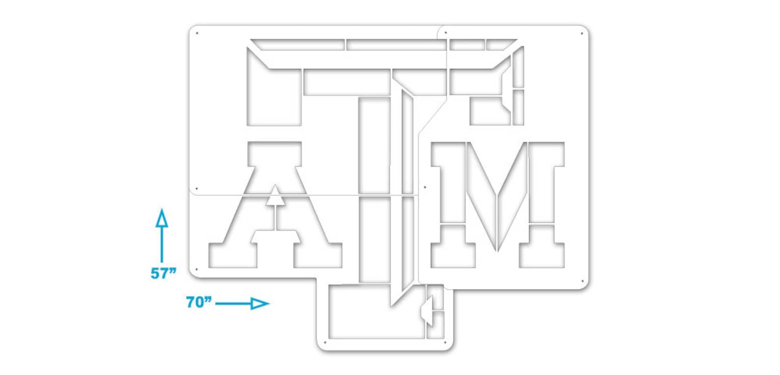 Texas A&M Lawn Stencil Including Paint | Etsy