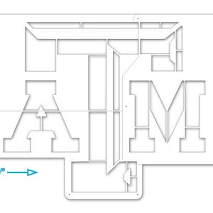 Texas A&M – Lawn Stencil Including Paint - Etsy