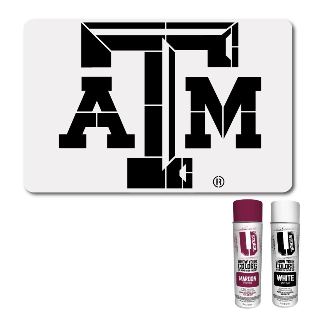 TEXAS A&M – Tailgater Stencil Kit - Etsy