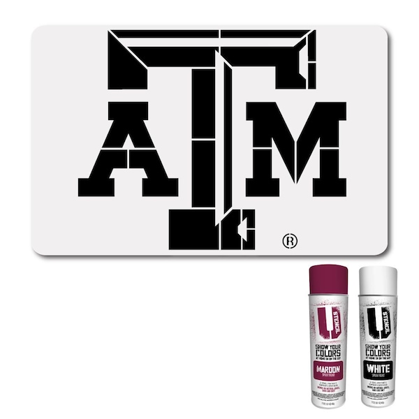 Texas A&m Stencil - Etsy