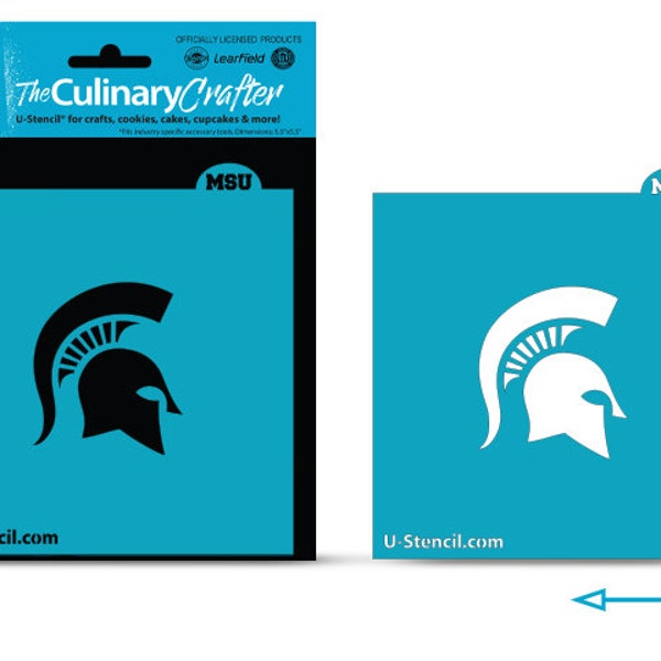 Officially Licensed MICHIGAN STATE University Spartan Helmet – Culinary Crafter Stencil