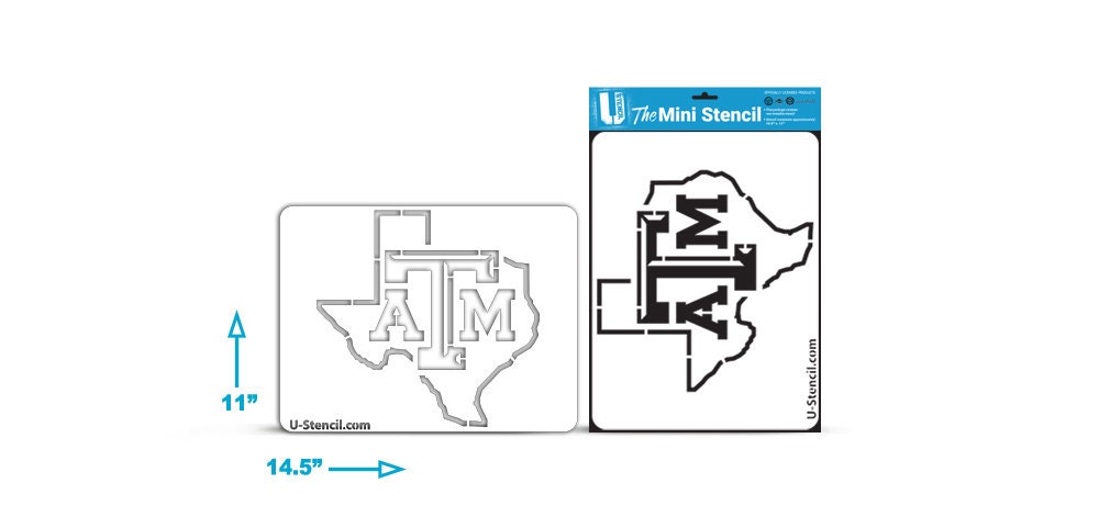TEXAS A&M Stencil With Texas Outline the MINI - Etsy Australia texas-a-m-stencil-with-texas-outline-the-mini-etsy-australia