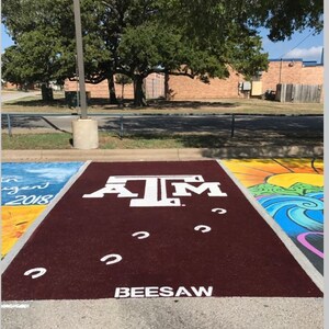 Texas A&M – Lawn Stencil Including Paint - Etsy