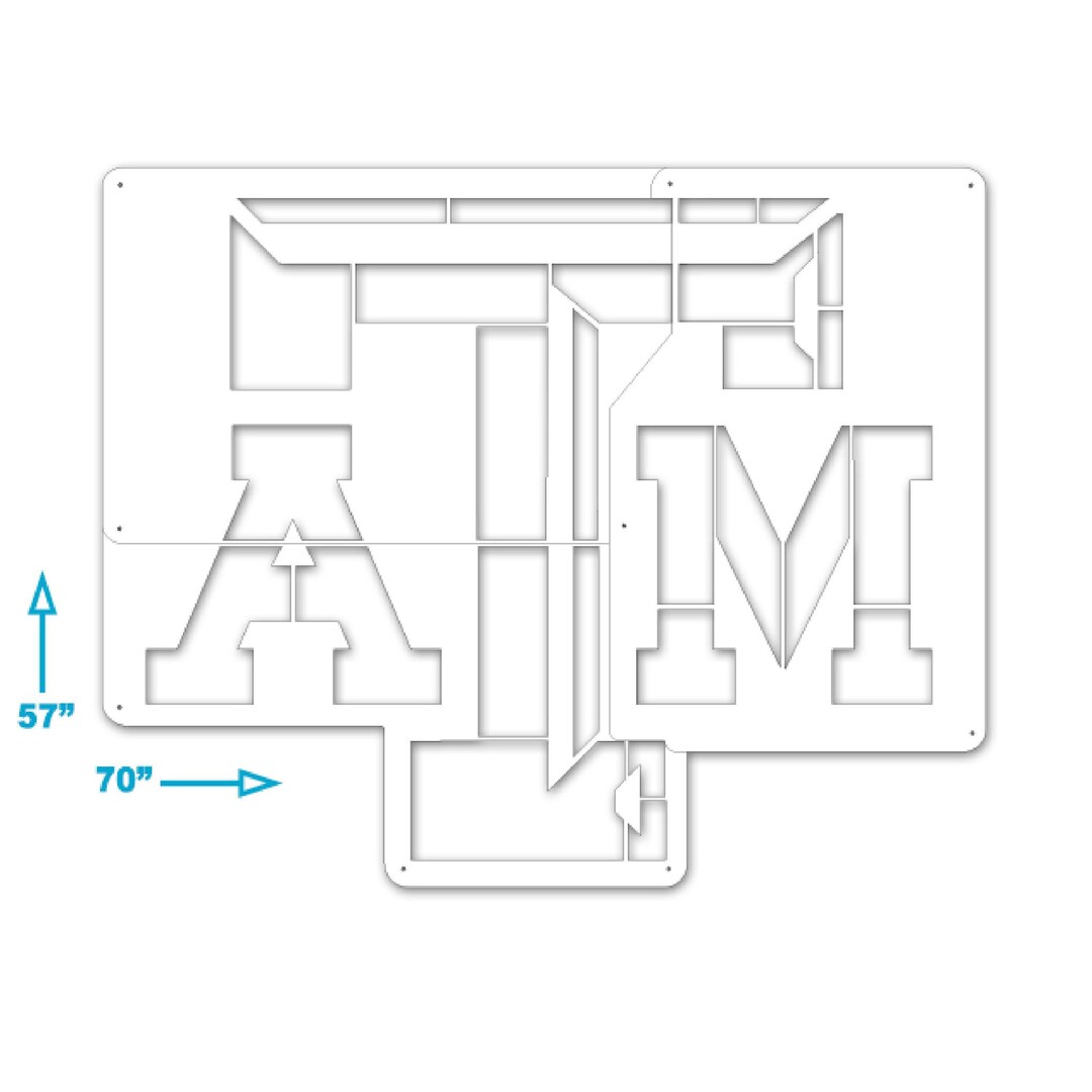Texas A&M – Lawn Stencil Only - Etsy