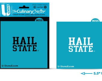 Officially Licensed Mississippi State "Hail State" Stencil - The Culinary Crafter