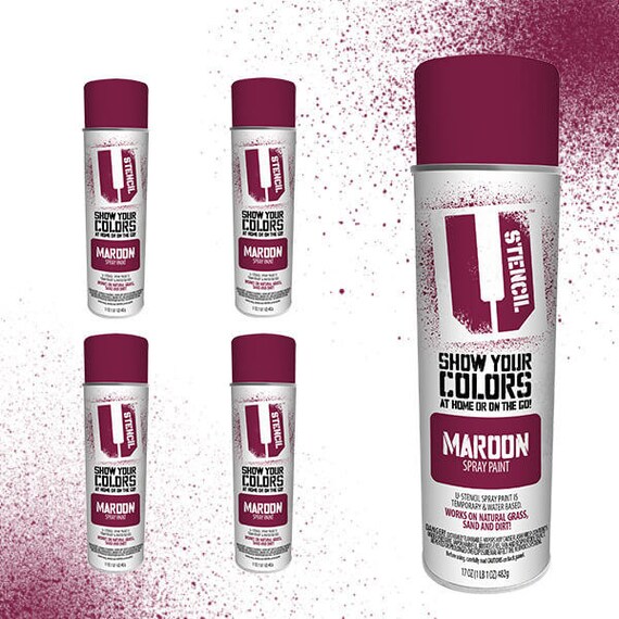 Grass Safe Spray Paint MAROON 4 PACK Etsy