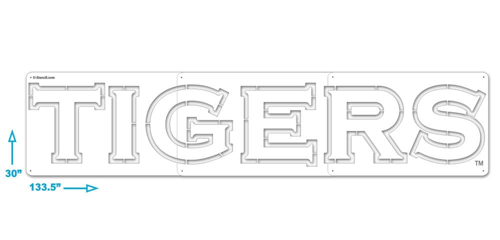 Auburn tigers Stencil Kit XL - Etsy UK