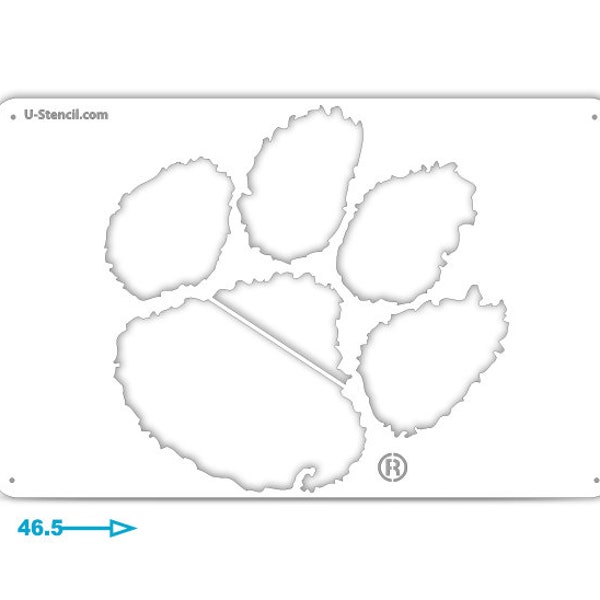 Clemson Paw Print Etsy