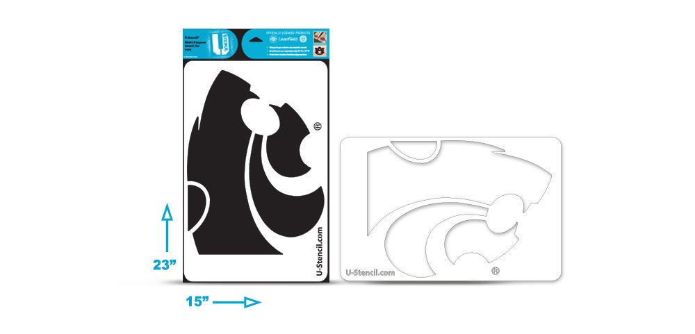 Kansas State Wildcat Multi-purpose Stencil - Etsy