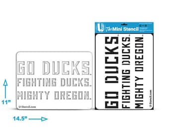 Oregon “Go Ducks” – MINI STENCIL