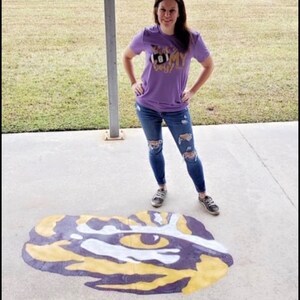 LSU Tiger Eye Stencil – XL - Etsy