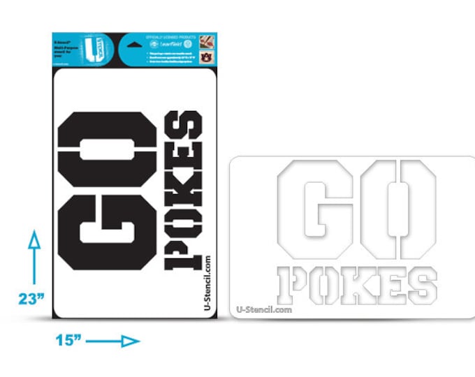 Go Pokes Signs Oklahoma State “GO POKES” – Multi-purpose Stencil - Etsy