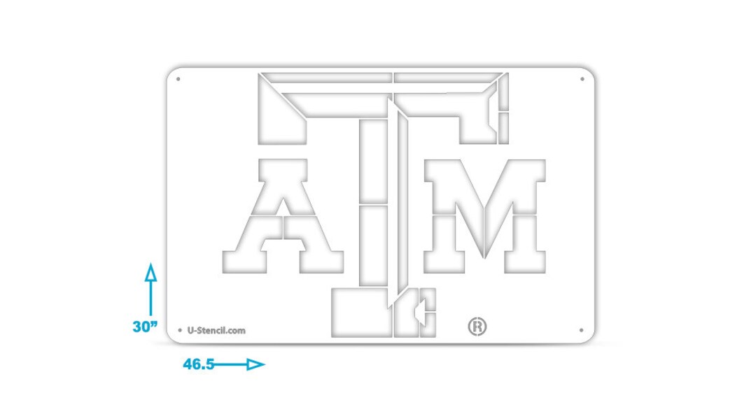 TEXAS A&M – Tailgater Stencil Only - Etsy