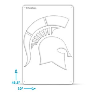 Michigan State Spartan Helmet Curbee Stencil Etsy Michigan State Spartan Helmet Curbee Stencil Etsy