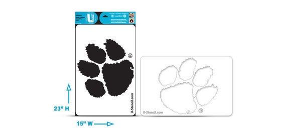 Clemson Paw Multi Purpose Stencil