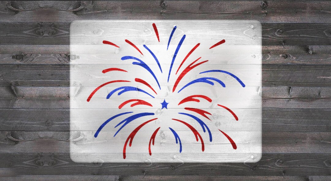 4th of July Firework Stencil Kit - Etsy