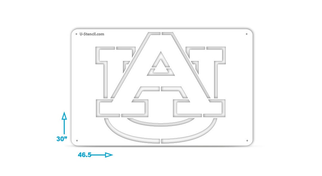AUBURN “AU” – Tailgater Stencil Only - Etsy