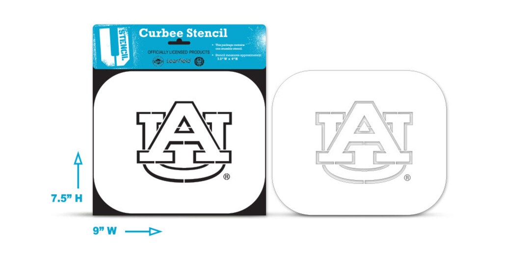 Auburn "au" – Curbee Stencil - Etsy