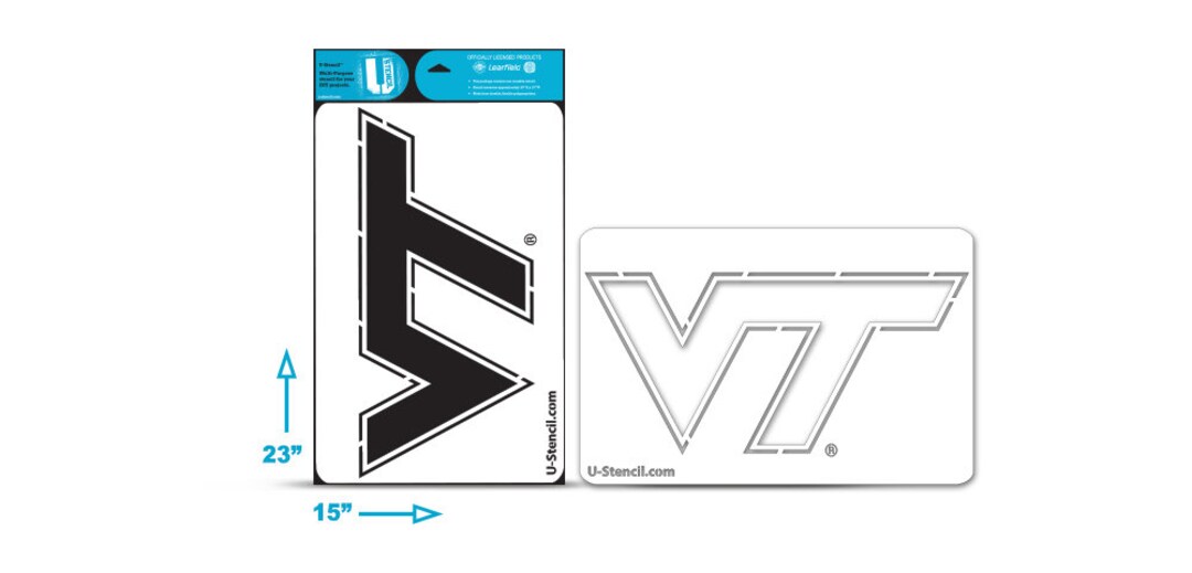 Virginia Tech "vt" – Multipurpose Stencil - Etsy