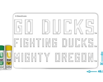 OREGON “GO DUCKS”, "Fighting Ducks", "Mighty Oregon" – Tailgater Stencil Kit