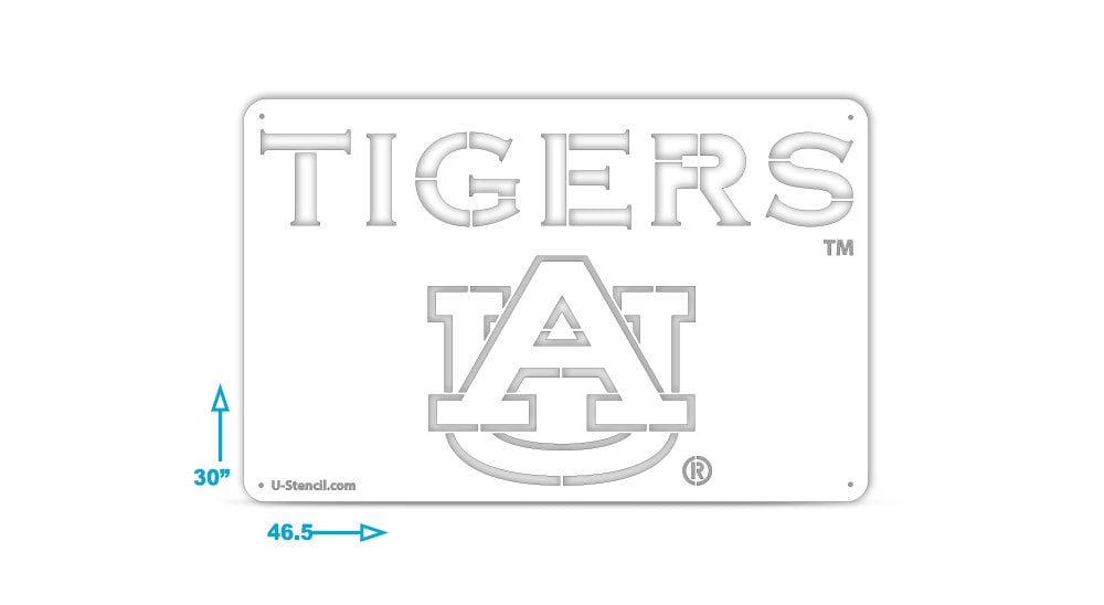 AUBURN TIGERS Tailgater Stencil Only | Etsy