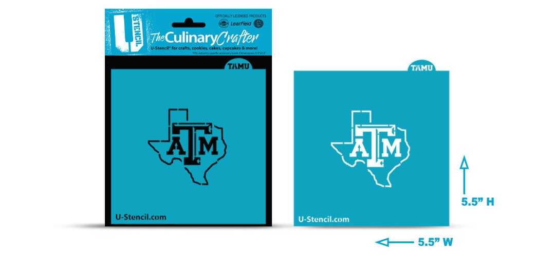 Officially Licensed TEXAS A&M Stencil - the Culinary Crafter - Etsy