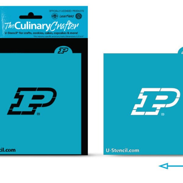 Officially Licensed PURDUE UNIVERSITY P Culinary Crafter Stencil (Discontinued)