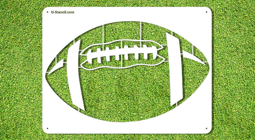 FOOTBALL STENCIL - Etsy