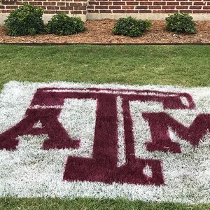 Texas A&M – Lawn Stencil Including Paint - Etsy