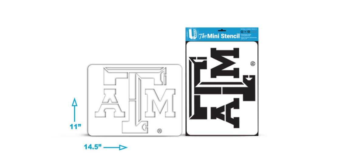 TEXAS A&M MINI STENCIL | Etsy