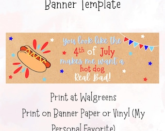 Funny 4th of July Banner: "You Look Like July" (Instant Download)