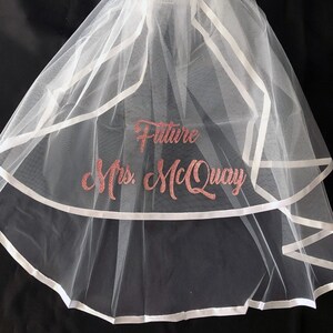 Bachelorette Veil, Bikini Veil, Booty Veil. Sash,Veil,Kimono, Beach Bag and/or tiara. PERSONALIZED. Buy separately or save with a set