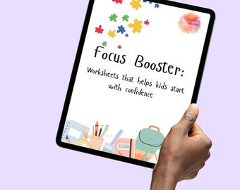 ADHS-freundliche Arbeitsblätter zur Fokussierung.