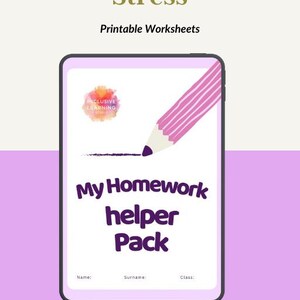 Paquete de ayuda con las tareas para niños con TDAH