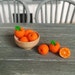5x Miniature oranges, Dollhouse food, Food for dollhouse, Mini food, Doll food, Miniature fruits and vegetables, Miniatures, Mini oranges
