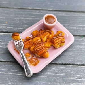 Dollhouse pancakes, Miniature pancakes, Dollhouse food, Food for dollhouse, Miniatures, Miniature food, Mini food, Miniature cookies, Dolls