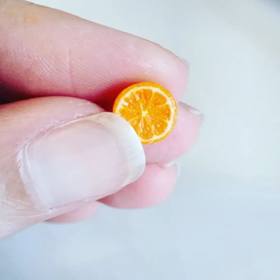5x Miniature oranges, Dollhouse food, Food for dollhouse, Mini food, Doll  food, Miniature fruits and vegetables, Miniatures, Mini oranges