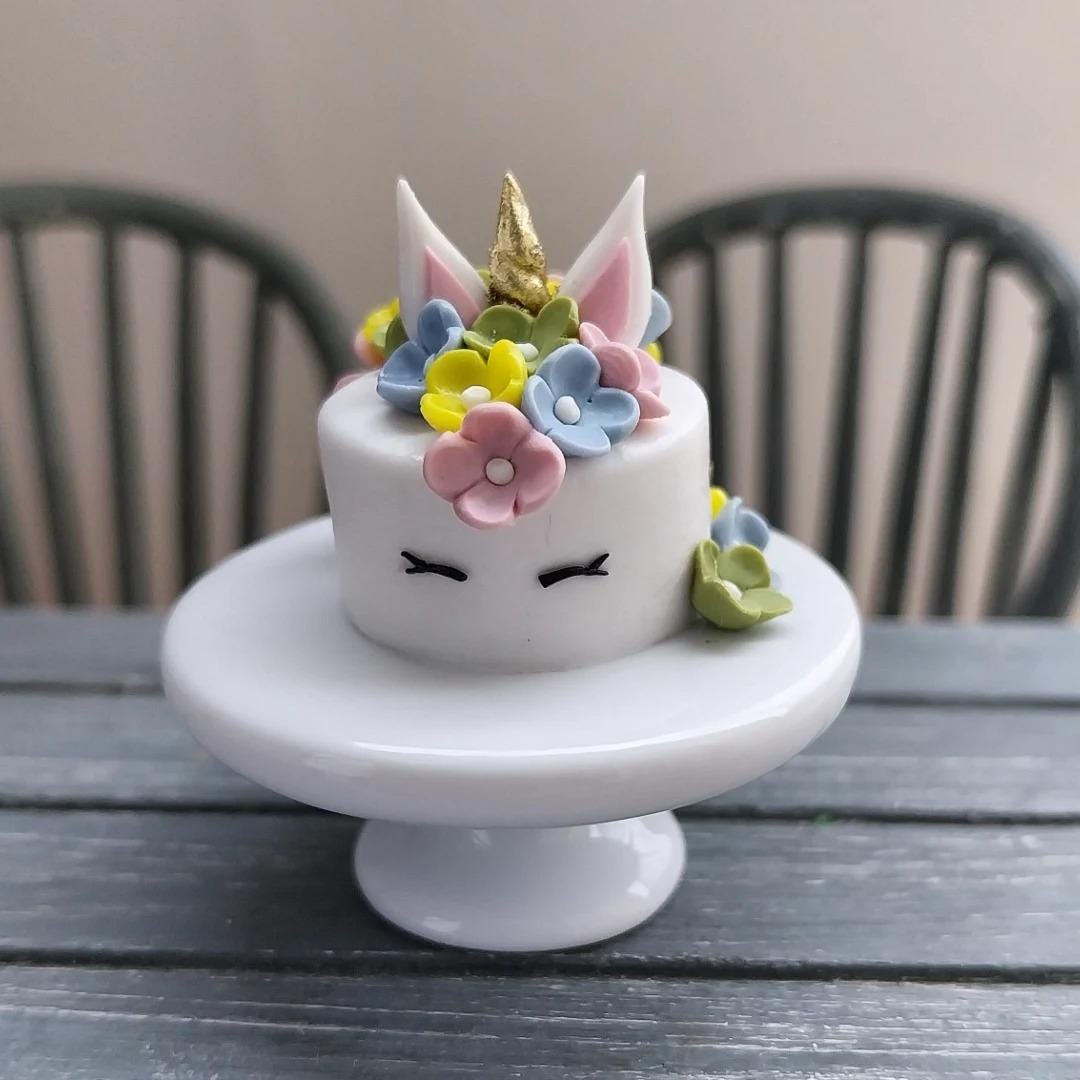 Miniature cake, Miniatures, Miniature food, Dollhouse, Dollhouse food, Food for dollhouse, Mini cake, Dollhouse cake, Doll food, Dolls