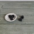 10x Miniature blackberries, Miniature fruit, Mini food, Miniatures, Dollhouse food, Food for dollhouse, Doll food, Polymer clay food product logo