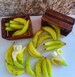 Miniature bananas, Miniature food, Dollhouse food, Mini food, Food for dollhouse, Mini fruits and vegetables, Mini veggies, Mini bananas 