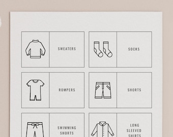 clothes labels printable drawer labels nursery drawer label etsy india
