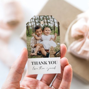 Foto Dankeschön Geschenkanhänger, Bild Dankeschön Vorlage, Gemeinsame Geburtstagsfeier, Foto Geschenkanhänger, Bild Dankeschön, Printable Dankeschön Geschenkanhänger