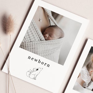 1st Birthday Photos Banner, Monthly Photos Baby, First Year Photos, Woodland Animals, 12 Month Photo Banner, Printable Photo Banner