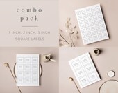 1, 2, 3 inch | US Letter | Label Combo Pack | Editable Pantry Label | Set of Pantry Labels | Pantry Label Printable Template