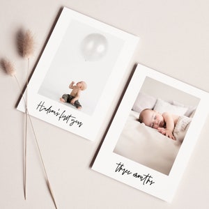 Monthly Photo Template, First Birthday Photo Banner, Calligraphy Photo Banner, Month By Month, 1st Birthday, Printable Photo Banner
