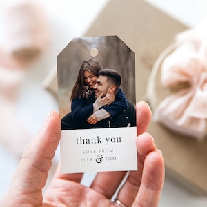 Hochzeit Foto Favor Tag, Danke Tag Vorlage, Paare Danke Tag, Foto Geschenk Tag, Bild Danke Tag, druckbare Danke Tag