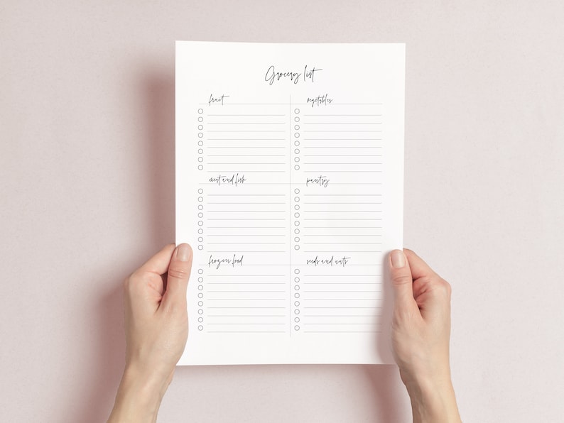 editable grocery list grocery checklist edit grocery list