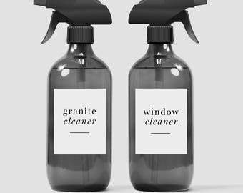 2.8 X 2.2 inch, Editable Cleaning Labels Template, Cleaning Labels, Laundry Room Organization, US Letter + A4, Printable Label Set