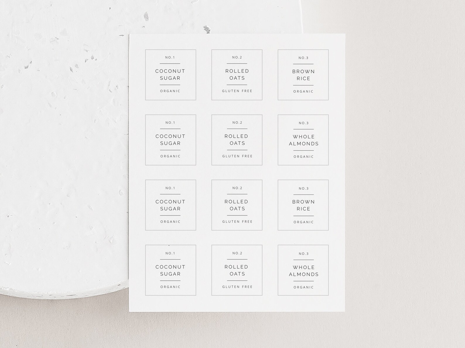 2 inch Avery 22806 US Letter Editable Pantry Labels Etsy